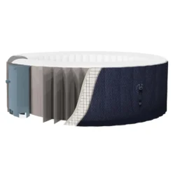 CleverSpa Lucca 6 Person Round Hot Tub -Cheap Grove Sanctuary Store 13176134 1284924484326104