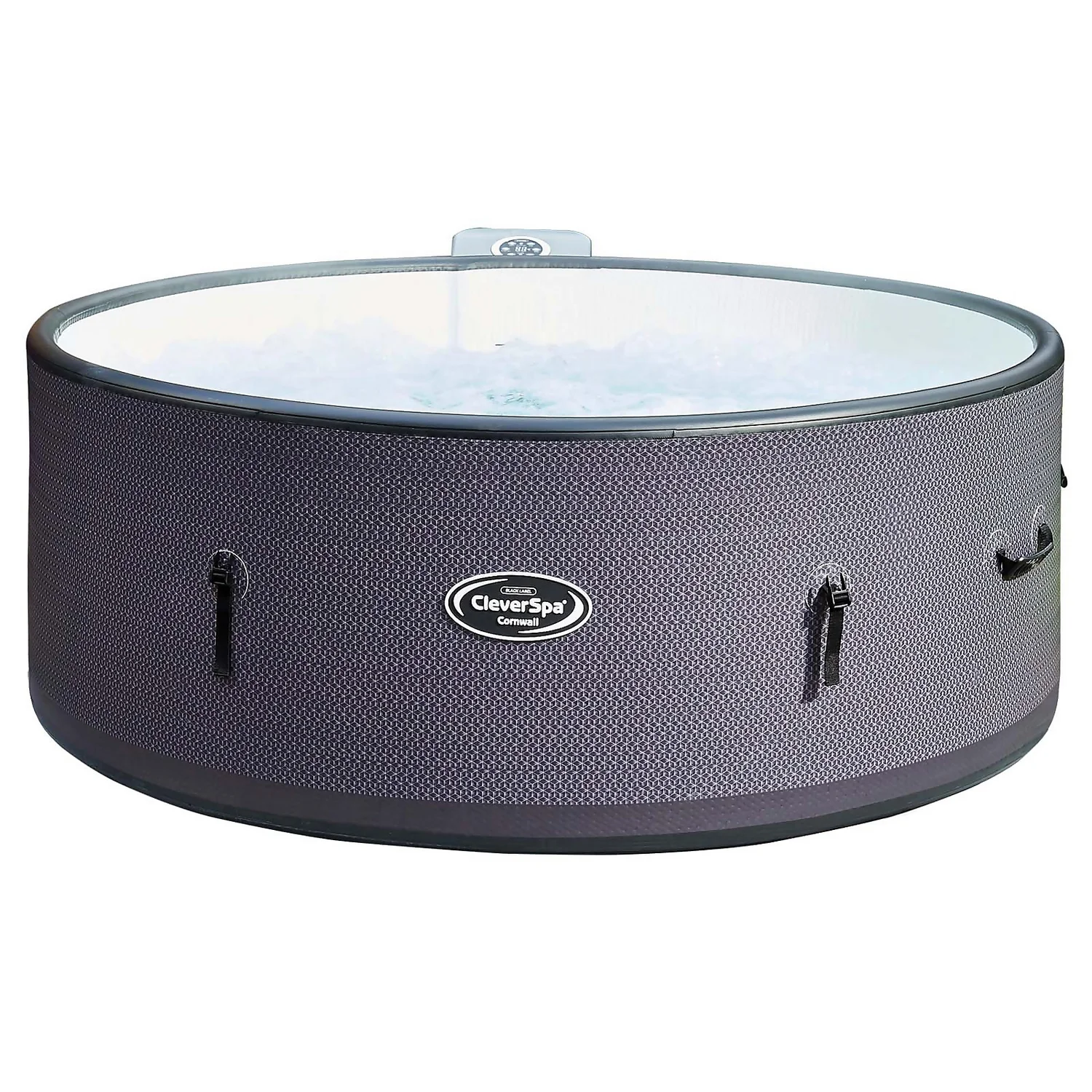 CleverSpa Cornwall 7 Person Drop Stitch Hot Tub With Wi-Fi-enabled CleverLink App & Halo LED Light 1 CleverSpa Cornwall 7 Person Drop Stitch Hot Tub With Wi-Fi-enabled CleverLink App & Halo LED Light