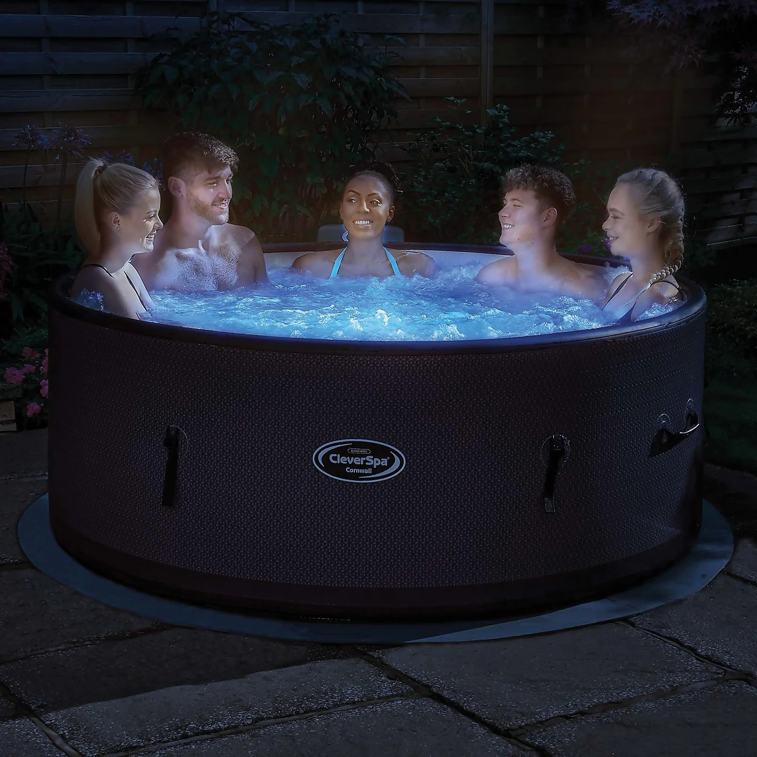 CleverSpa Cornwall 7 Person Drop Stitch Hot Tub With Wi-Fi-enabled CleverLink App & Halo LED Light 7 CleverSpa Cornwall 7 Person Drop Stitch Hot Tub With Wi-Fi-enabled CleverLink App & Halo LED Light - Image 7
