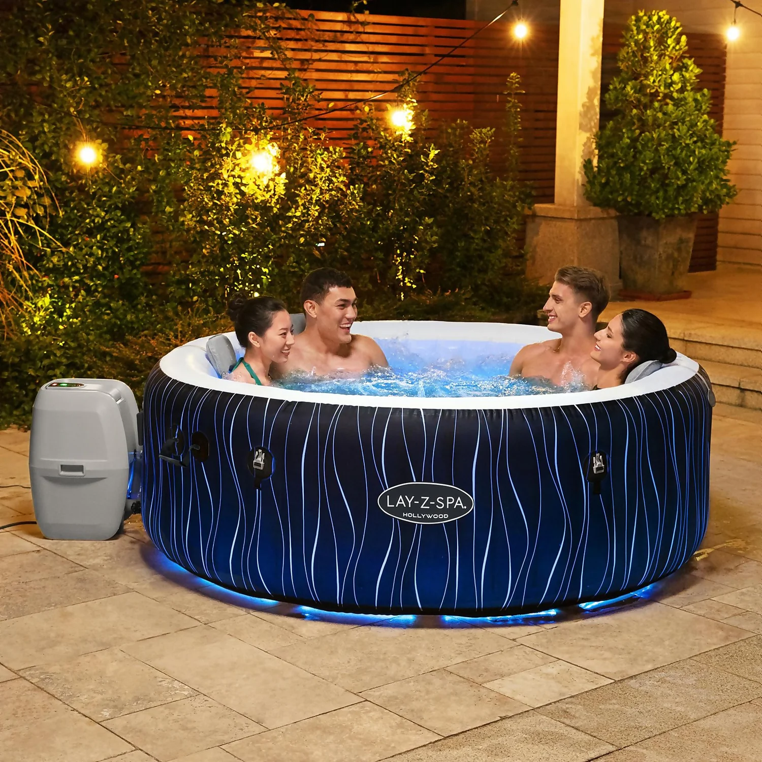 Lay-z Spa Lay-Z-Spa Hollywood Airjet Hot Tub (4-6 Person) 6 Lay-z Spa Lay-Z-Spa Hollywood Airjet Hot Tub (4-6 Person) - Image 6