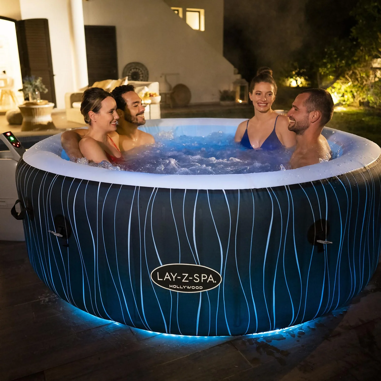 Lay-z Spa Lay-Z-Spa Hollywood Airjet Hot Tub (4-6 Person) 10 Lay-z Spa Lay-Z-Spa Hollywood Airjet Hot Tub (4-6 Person) - Image 10