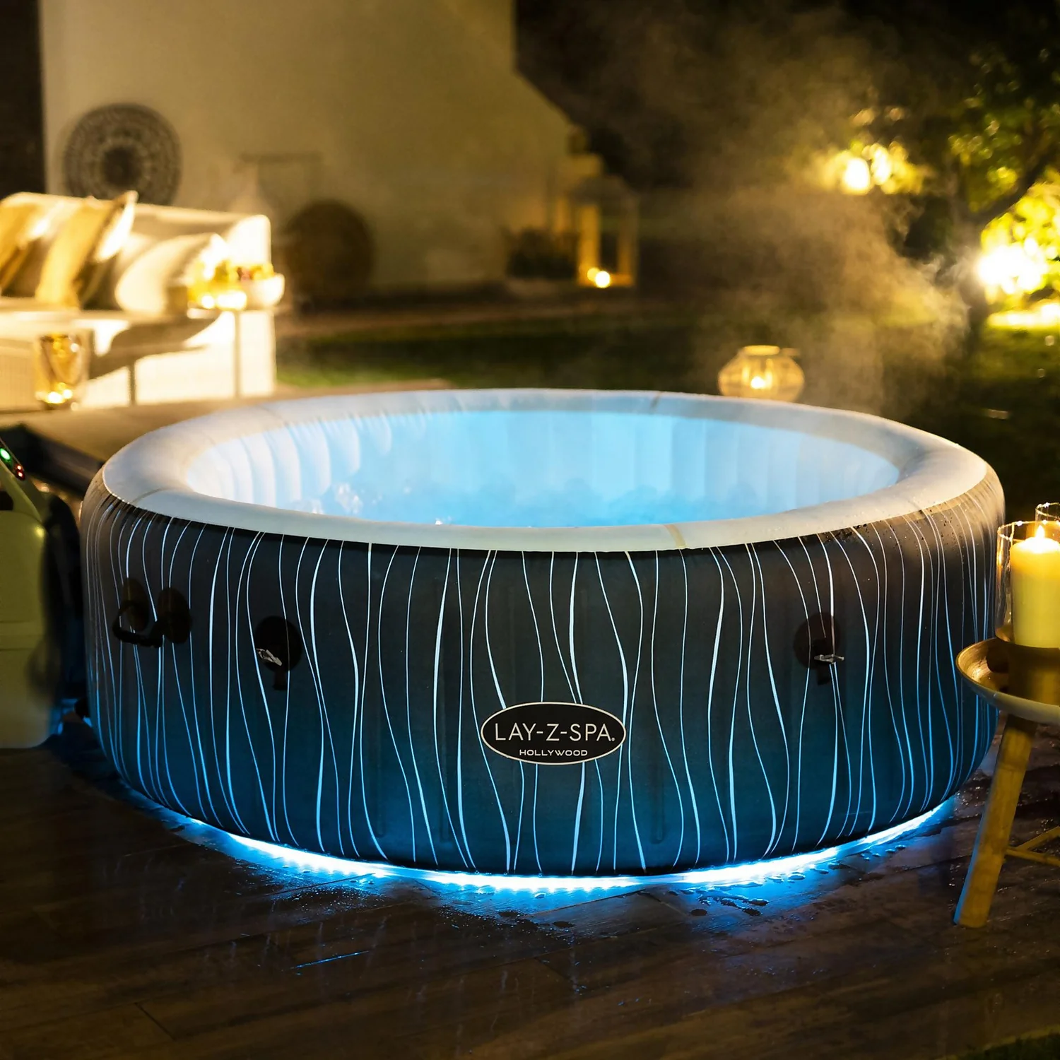 Lay-z Spa Lay-Z-Spa Hollywood Airjet Hot Tub (4-6 Person) 2 Lay-z Spa Lay-Z-Spa Hollywood Airjet Hot Tub (4-6 Person) - Image 2