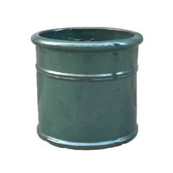 Malay Cylinder Green Plant Pot - 25cm