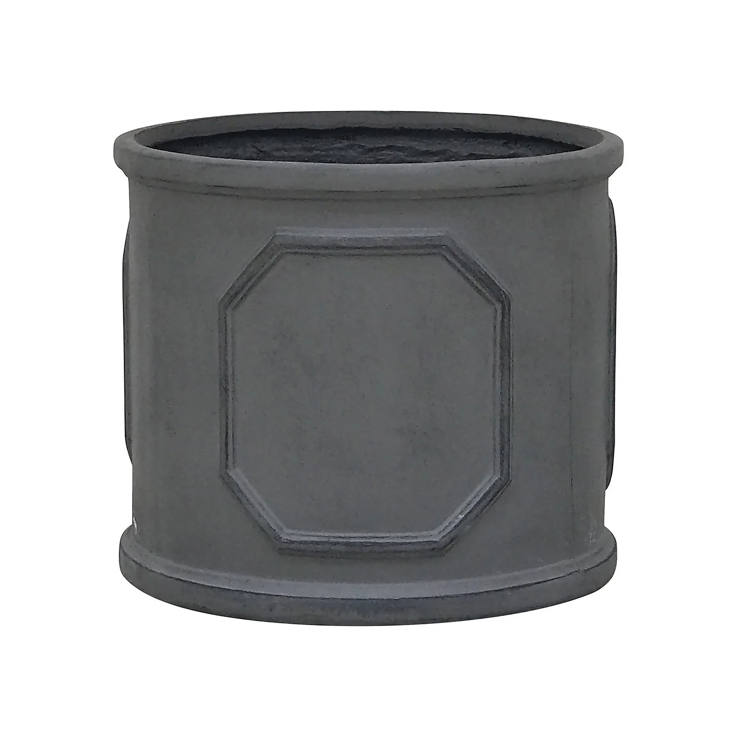 Mayfair Lead Cylinder Plant Pot - 27cm 1 Mayfair Lead Cylinder Plant Pot - 27cm
