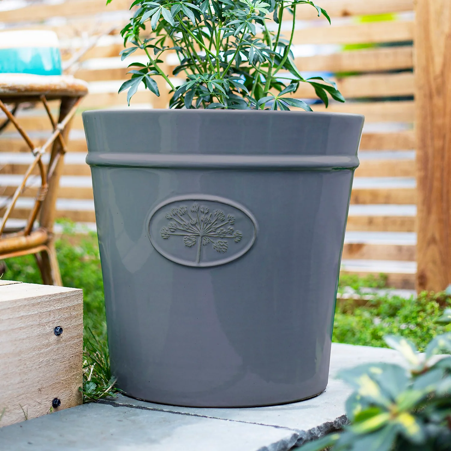 Country Living Heritage Denim Cone Pot - 21cm 5 Country Living Heritage Denim Cone Pot - 21cm - Image 5