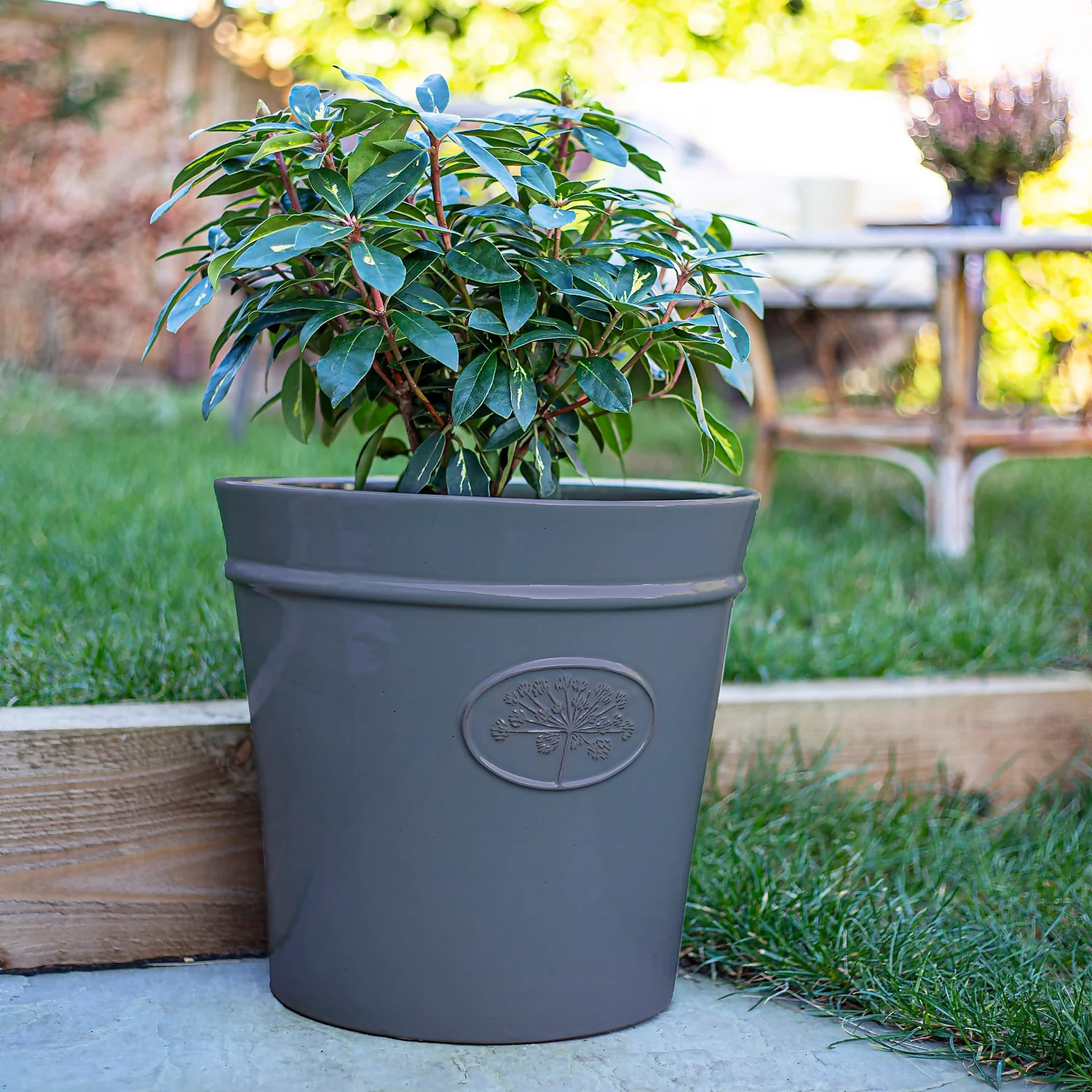 Country Living Heritage Denim Cone Pot - 27cm 2 Country Living Heritage Denim Cone Pot - 27cm - Image 2