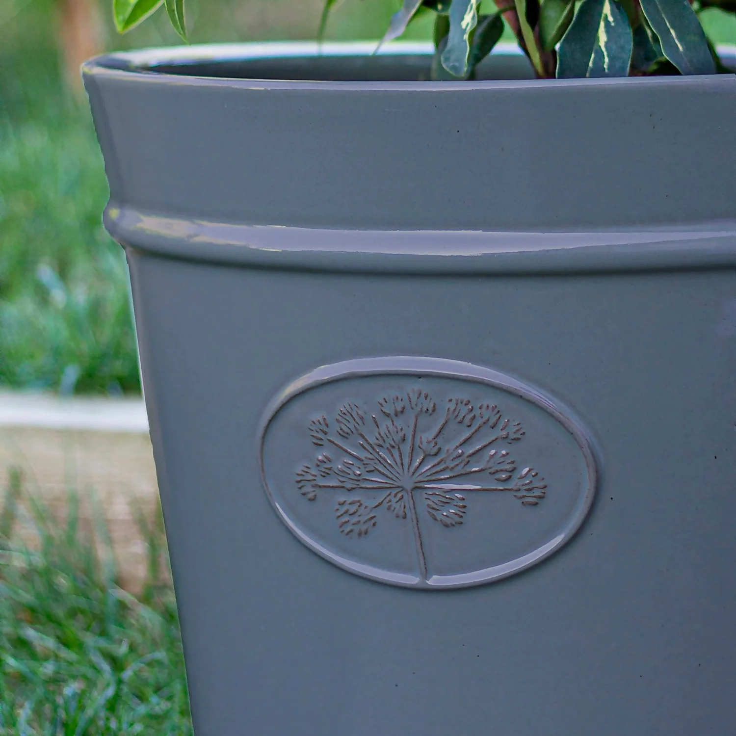 Country Living Heritage Denim Cone Pot - 33cm 3 Country Living Heritage Denim Cone Pot - 33cm - Image 3