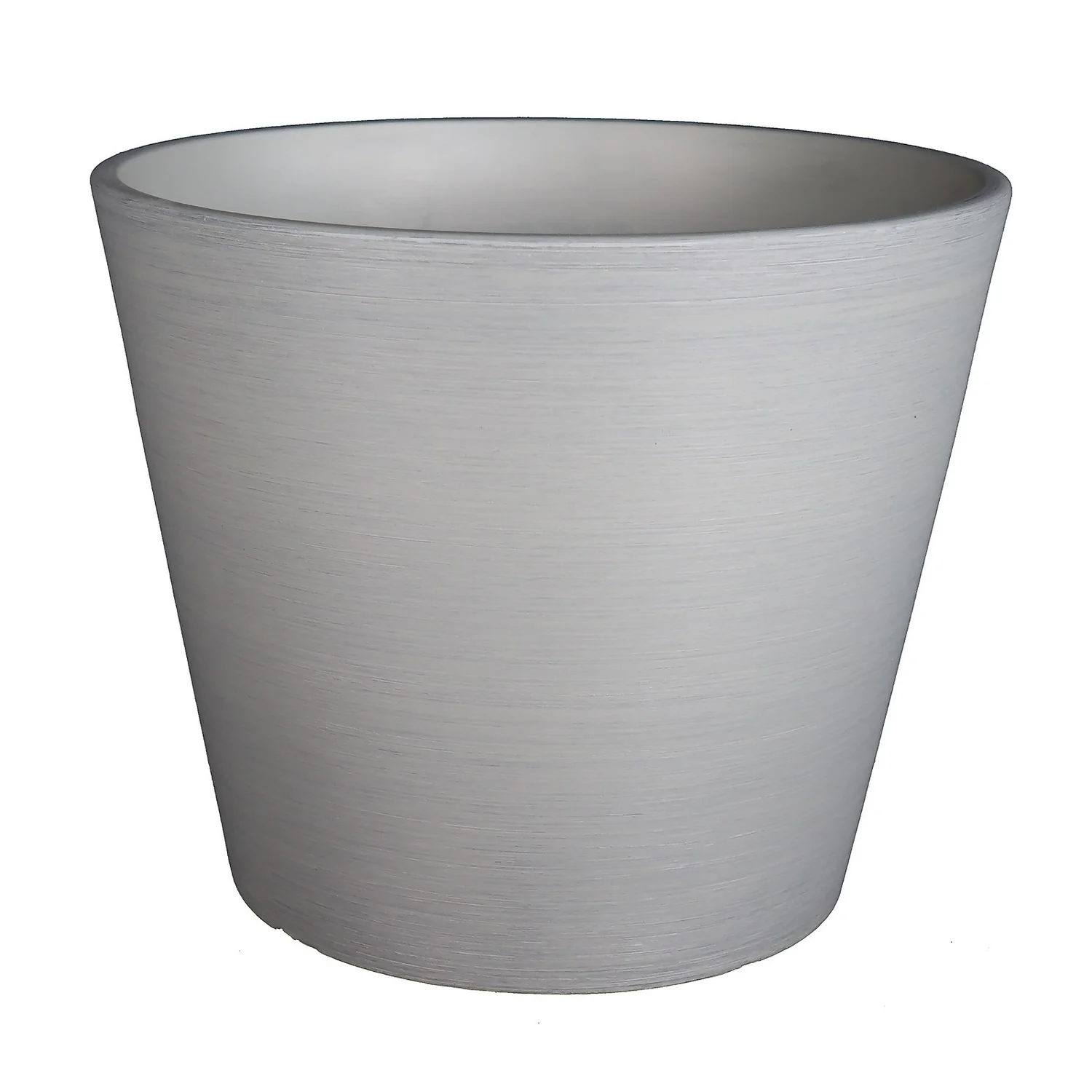 Light Grey Brush Planter - 30cm 1 Light Grey Brush Planter - 30cm