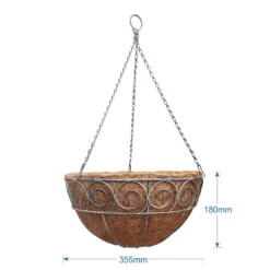35 Cm Distress Finish Hanging Basket With Coco Liner -Cheap Grove Sanctuary Store 13193949 1034902150198588