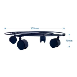 Black Plant Pot Caddy - 35cm -Cheap Grove Sanctuary Store 13193961 1534902150200859