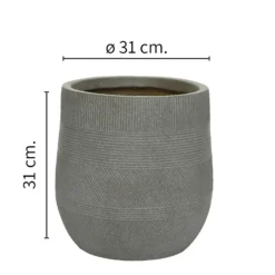 Liam Round Stripe Planter - Medium -Cheap Grove Sanctuary Store 13222482 4284934510693565