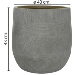 Liam Round Stripe Planter - Large -Cheap Grove Sanctuary Store 13222488 9974934510759820