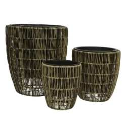 Kate Round Rattan Planter - Medium -Cheap Grove Sanctuary Store 13222499 1644934511057963