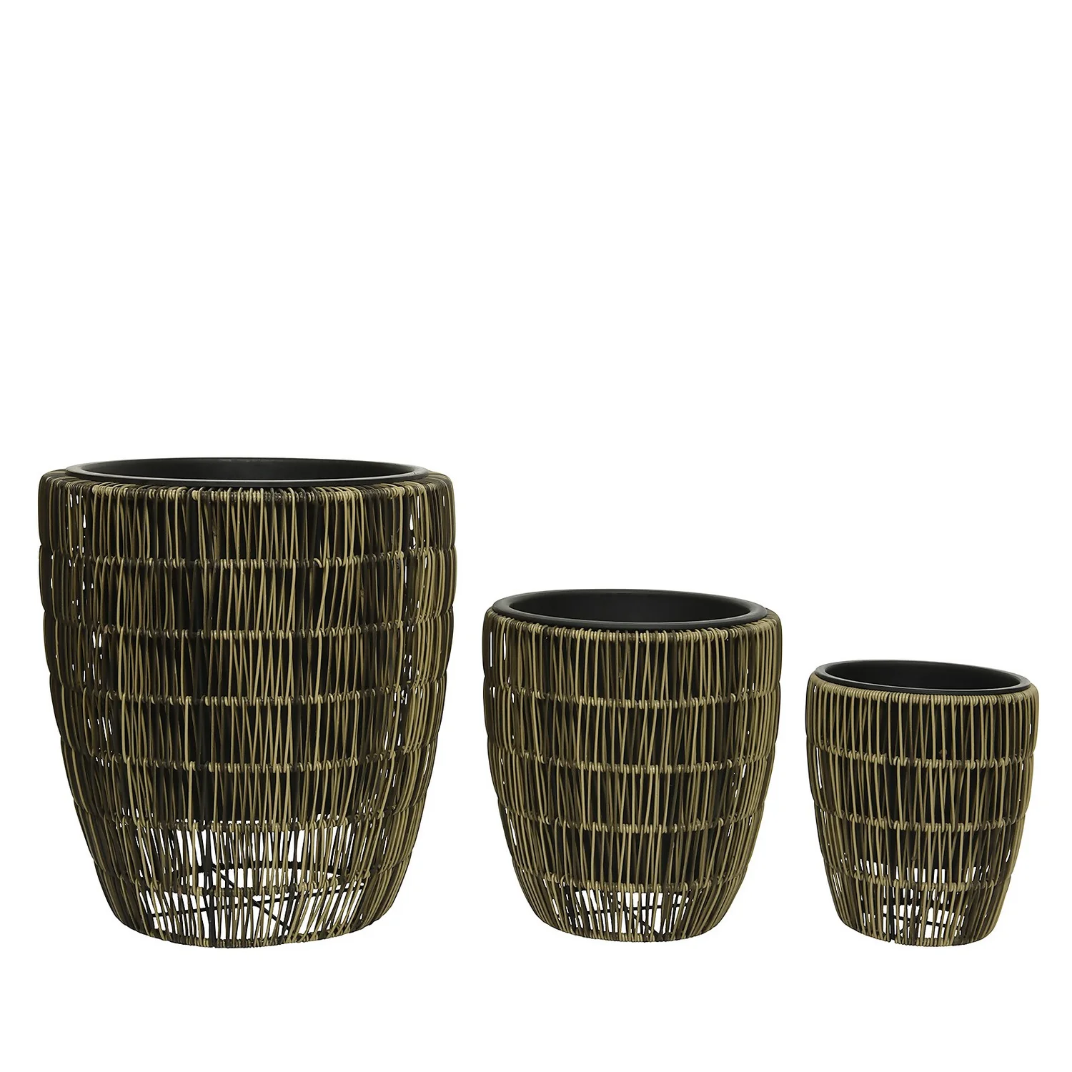 Kate Round Rattan Planter - Large 1 Kate Round Rattan Planter - Large