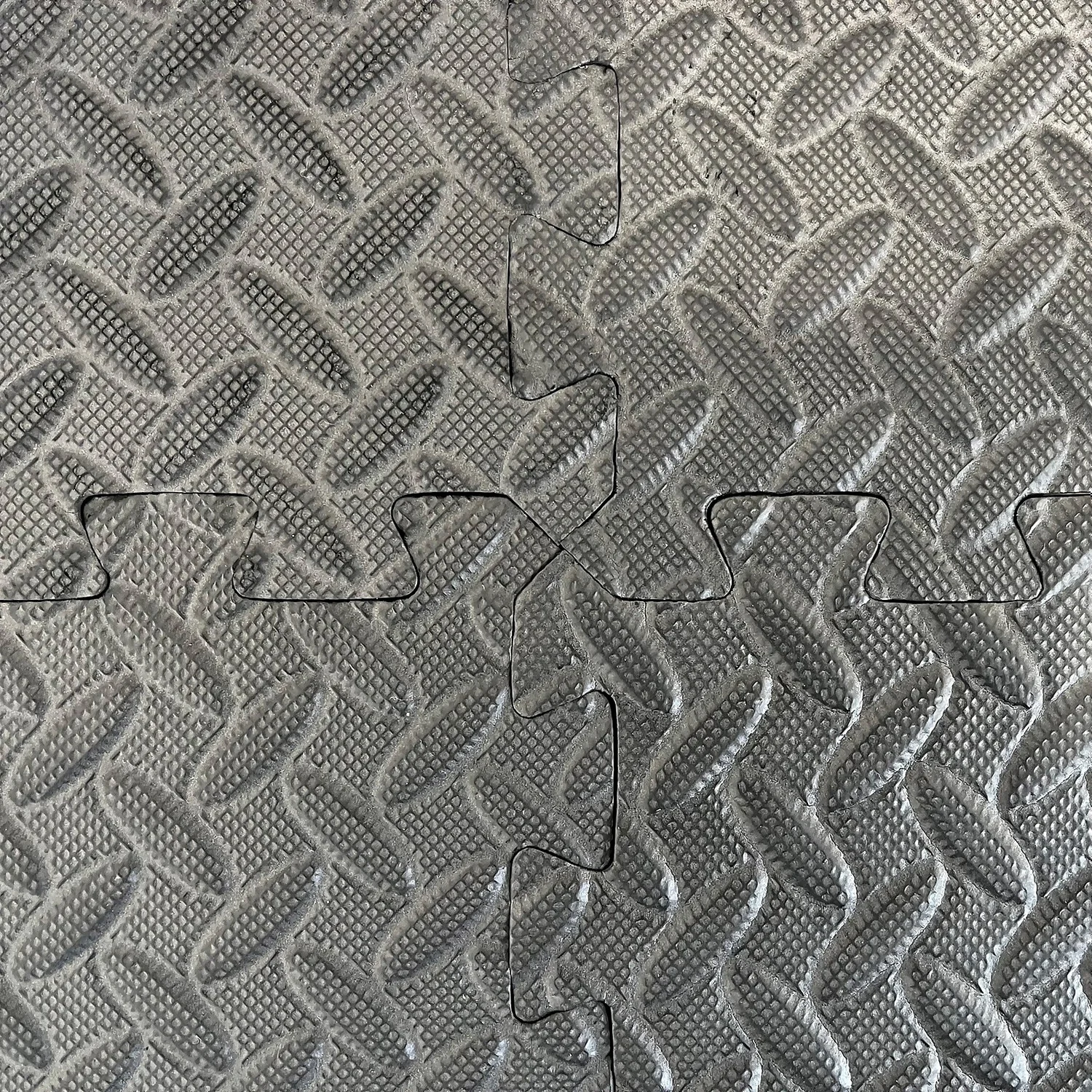 Homebase Black Leaf Patterned EVA Interlocking Gym Mats - 6 Pack 6 Homebase Black Leaf Patterned EVA Interlocking Gym Mats - 6 Pack - Image 6