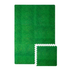 Homebase Grass Design EVA Interlocking Play Mats - 6 Pack