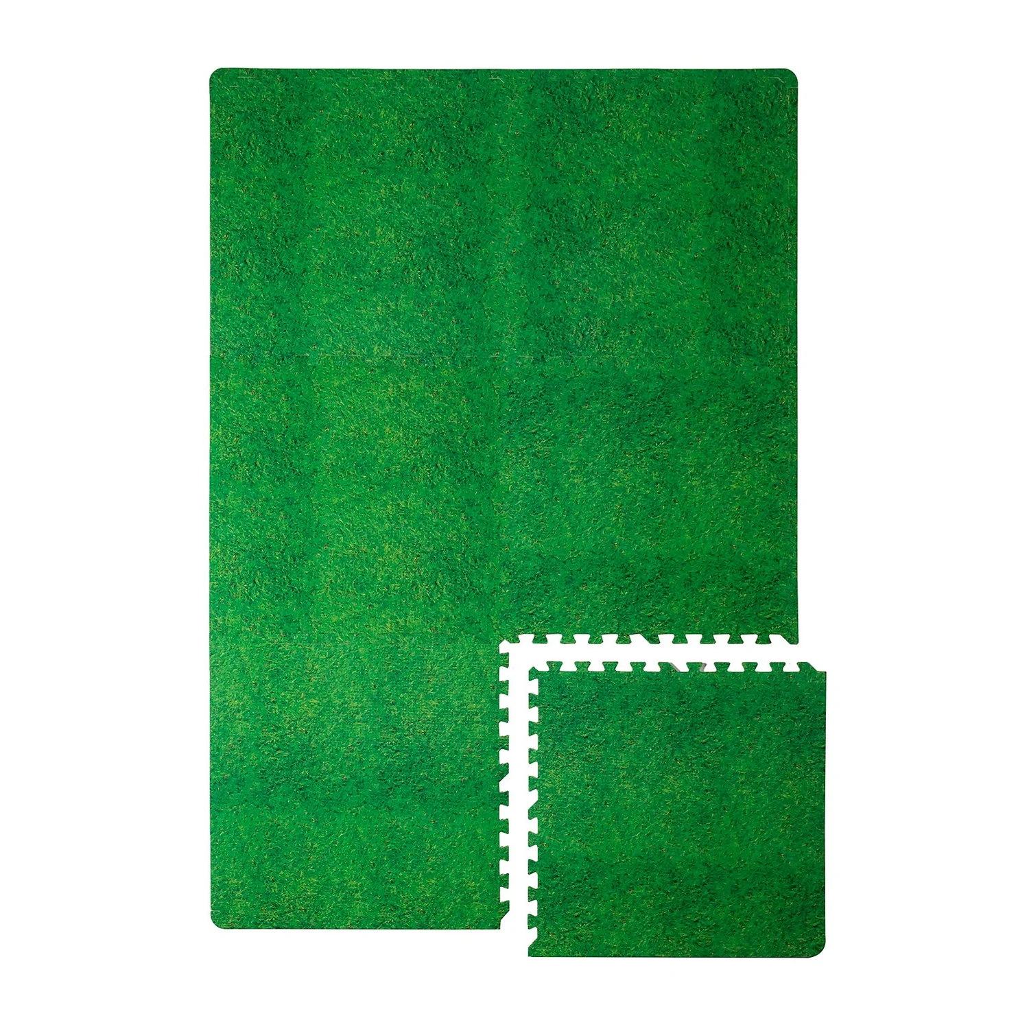 Homebase Grass Design EVA Interlocking Play Mats - 6 Pack 1 Homebase Grass Design EVA Interlocking Play Mats - 6 Pack