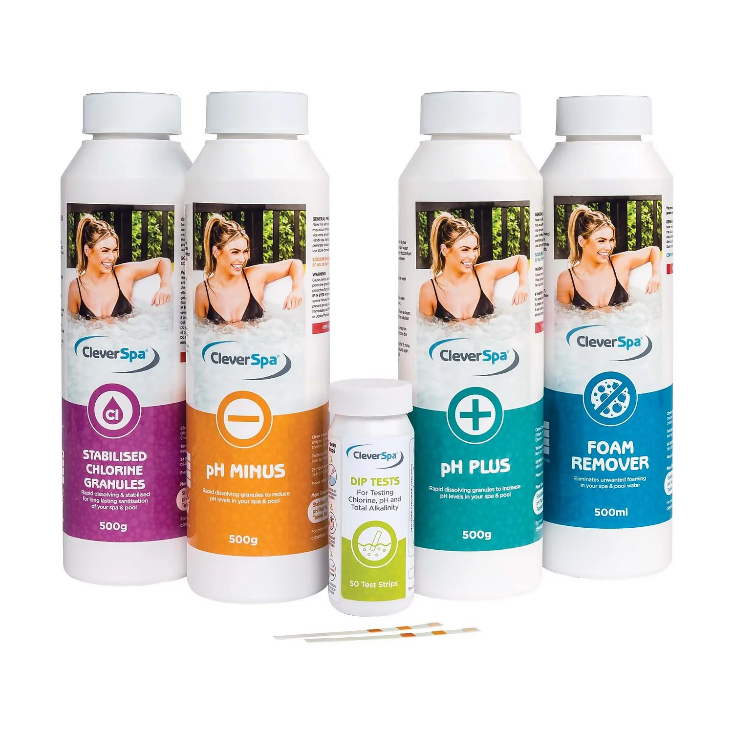 CleverSpa Universal Hot Tub Chemical Starter Kit 2 CleverSpa Universal Hot Tub Chemical Starter Kit - Image 2