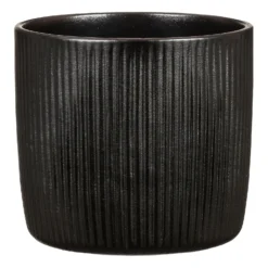 Black Ebano Plant Pot - 15cm