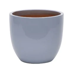 Glazed Blue Heritage Egg Pot - 32cm