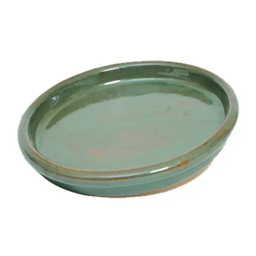 Glazed Chiswick Green Pot Saucer - 28cm -Cheap Grove Sanctuary Store 13441321 1184933184321151