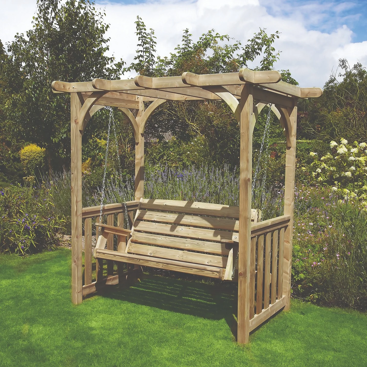 Anchor Fast FSC Milldale Swing Seat With Arbour 2 Anchor Fast FSC Milldale Swing Seat With Arbour - Image 2