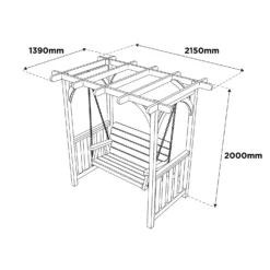 Anchor Fast FSC Milldale Swing Seat With Arbour 7 Anchor Fast FSC Milldale Swing Seat With Arbour -Cheap Grove Sanctuary Store 13452039 9644931991531747