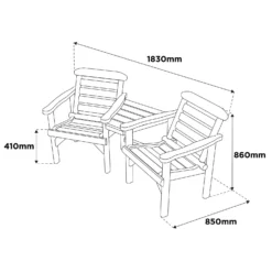 Anchor Fast FSC Weydale Rustic Alcove Garden Seat 11 Anchor Fast FSC Weydale Rustic Alcove Garden Seat -Cheap Grove Sanctuary Store 13452072 1114929379133367