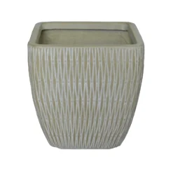 House Beautiful Roma Weave Square Pot Sand - 31cm