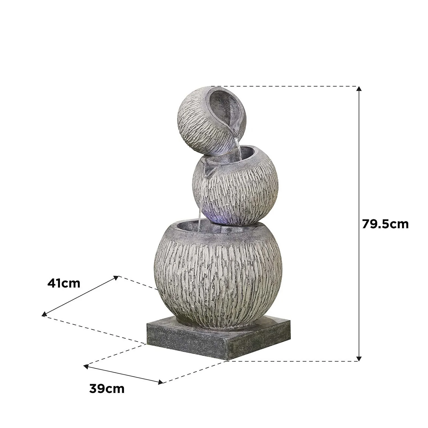 Stylish Fountain Illusion Falls Water Feature With LEDs 7 Stylish Fountain Illusion Falls Water Feature With LEDs - Image 7