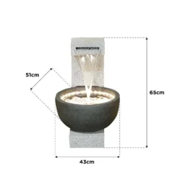 Stylish Fountain Solitary Pour Water Feature With LEDs 7 Stylish Fountain Solitary Pour Water Feature With LEDs -Cheap Grove Sanctuary Store 13846046 1294978880968719