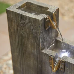 Stylish Fountain Coastal Sleepers Water Feature With LEDs 6 Stylish Fountain Coastal Sleepers Water Feature With LEDs -Cheap Grove Sanctuary Store 13846058 6494962027548508