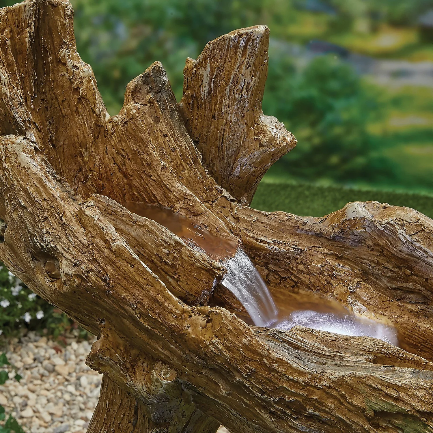 Stylish Fountain Knotted Willow Falls Water Feature With LEDs 4 Stylish Fountain Knotted Willow Falls Water Feature With LEDs - Image 4