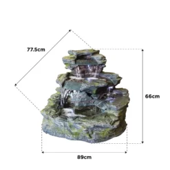 Stylish Fountain Garda Falls Water Feature With LEDs 5 Stylish Fountain Garda Falls Water Feature With LEDs -Cheap Grove Sanctuary Store 13846065 2124978881057603
