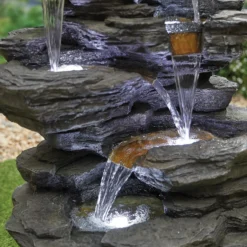 Stylish Fountain Hinoki Springs Water Feature With LEDs 8 Stylish Fountain Hinoki Springs Water Feature With LEDs -Cheap Grove Sanctuary Store 13846067 1164962027829983