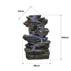 Stylish Fountain Hinoki Springs Water Feature With LEDs 11 Stylish Fountain Hinoki Springs Water Feature With LEDs -Cheap Grove Sanctuary Store 13846067 1224962027971052