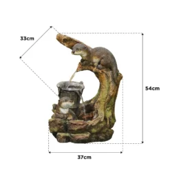 Stylish Fountain Otters Element Water Feature With LEDs 5 Stylish Fountain Otters Element Water Feature With LEDs -Cheap Grove Sanctuary Store 13846070 1334978880968539