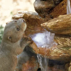 Stylish Fountain Otter Pools Water Feature With LEDs 10 Stylish Fountain Otter Pools Water Feature With LEDs -Cheap Grove Sanctuary Store 13846071 4324962028308486
