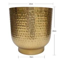 Hammered Brass Indoor Plant Pot - 20cm 8 Hammered Brass Indoor Plant Pot - 20cm -Cheap Grove Sanctuary Store 13887187 1024999809920565