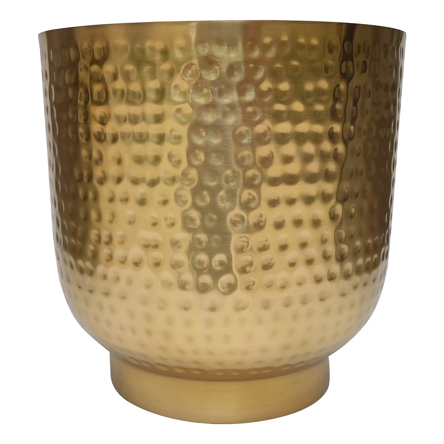 Hammered Brass Indoor Plant Pot - 20cm 2 Hammered Brass Indoor Plant Pot - 20cm - Image 2