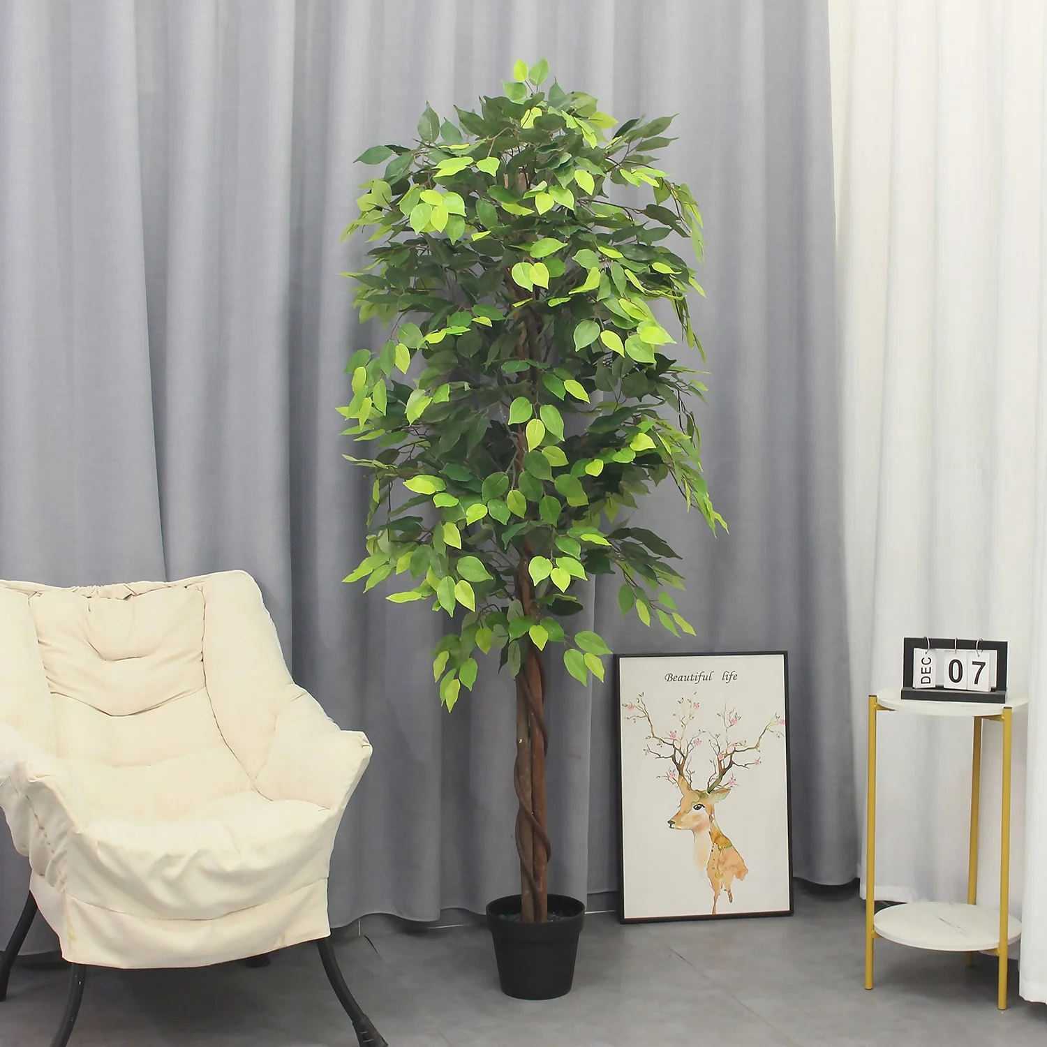 Artificial Ficus Tree - 180cm 2 Artificial Ficus Tree - 180cm - Image 2