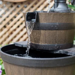 Stylish Fountain Whiskey Barrels Garden Water Feature 13 Stylish Fountain Whiskey Barrels Garden Water Feature -Cheap Grove Sanctuary Store 13944159 4575005844861163