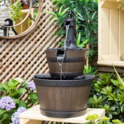Stylish Fountain Whiskey Barrels Garden Water Feature 12 Stylish Fountain Whiskey Barrels Garden Water Feature -Cheap Grove Sanctuary Store 13944159 7015005844786958