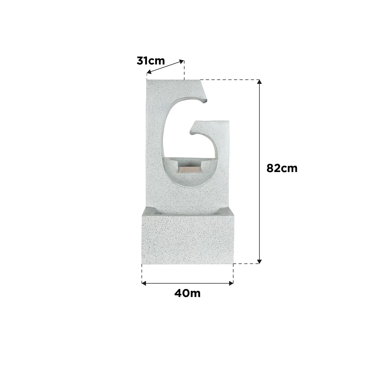 Stylish Fountain Ango Falls Garden Water Feature With LEDs 7 Stylish Fountain Ango Falls Garden Water Feature With LEDs - Image 7