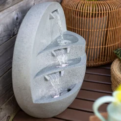 Stylish Fountain Kyoto Falls Garden Water Feature With LEDs 13 Stylish Fountain Kyoto Falls Garden Water Feature With LEDs -Cheap Grove Sanctuary Store 13947170 1125005844954733