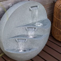 Stylish Fountain Kyoto Falls Garden Water Feature With LEDs 11 Stylish Fountain Kyoto Falls Garden Water Feature With LEDs -Cheap Grove Sanctuary Store 13947170 1965005844804475