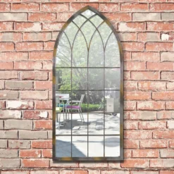 MirrorOutlet Rose Garden Rustic Arch Metal Garden Mirror- 115x50cm -Cheap Grove Sanctuary Store 13950554 2994987139039328