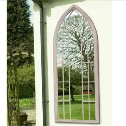 MirrorOutlet Somerley Sunflower Gothic Arch Large Garden Mirror - 150x61 Cm -Cheap Grove Sanctuary Store 13950558 7214987173116409