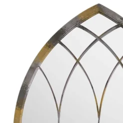 MirrorOutlet Rose Garden Rustic Arch Extra Large Metal Garden Mirror - 161x72cm -Cheap Grove Sanctuary Store 13950562 1394987139108541