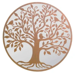 MirrorOutlet Stag Deer Round Garden Mirror - 100cm -Cheap Grove Sanctuary Store 13950585 4514987138931583